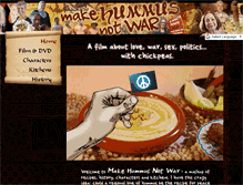 Tablet Screenshot of makehummusnotwar.com